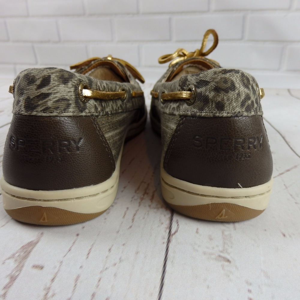 New Sperry Boat Shoe Sider Firefish Cheetah Slip On Loafers — image 3 of 5